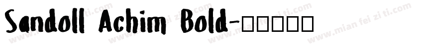 Sandoll Achim Bold字体转换